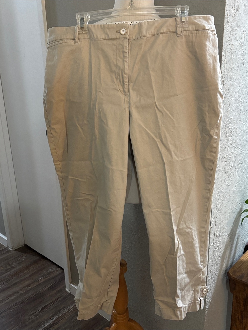 Talbots Khaki Curvy Perfect Crop Pants